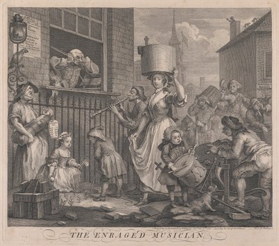 Wściekły muzyk autorstwa William Hogarth