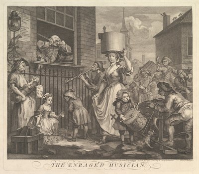 Wściekły muzyk autorstwa William Hogarth