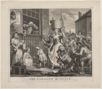 Rozwścieczony muzyk autorstwa William Hogarth