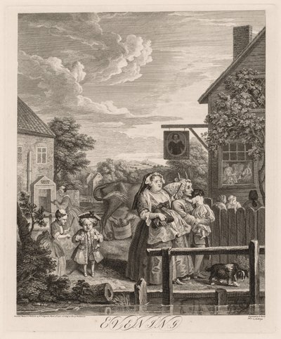 Cztery pory dnia: wieczór autorstwa William Hogarth