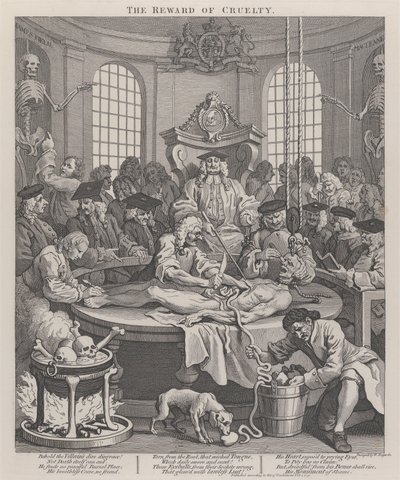Czwarty etap okrucieństwa: nagroda za okrucieństwo autorstwa William Hogarth