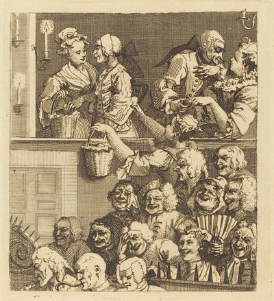 Roześmiana publiczność autorstwa William Hogarth