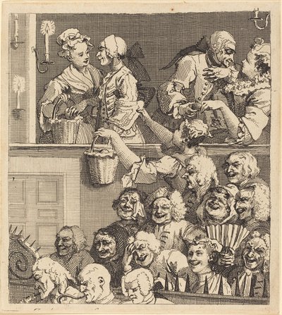 Roześmiana publiczność autorstwa William Hogarth