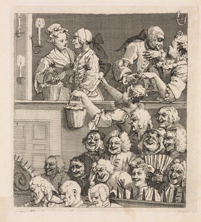Roześmiana publiczność autorstwa William Hogarth