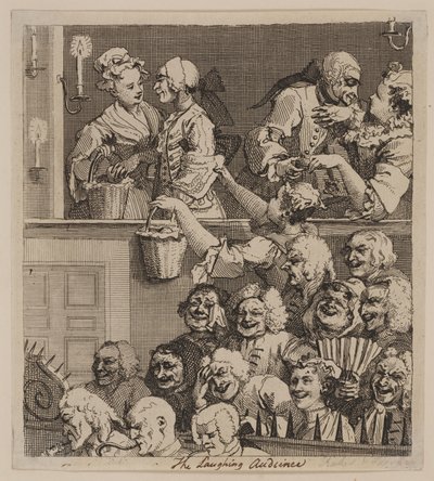 Roześmiana publiczność autorstwa William Hogarth