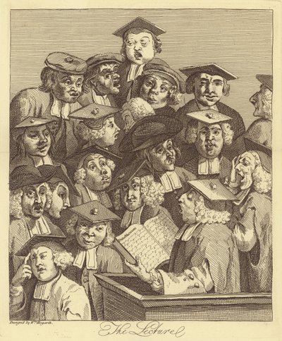 Wykład autorstwa William Hogarth