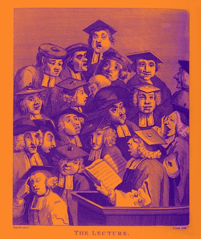 Wykład Williama Hogartha autorstwa William Hogarth