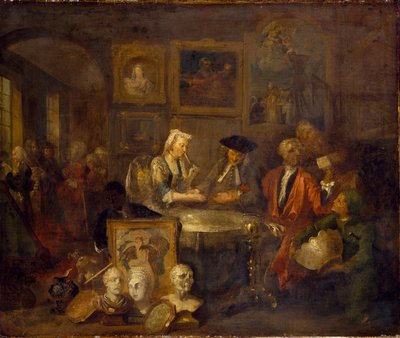 Umowa małżeńska, początek lat 30. XVIII wieku autorstwa William Hogarth