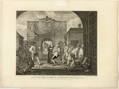 Rostbef ze starej Anglii autorstwa William Hogarth