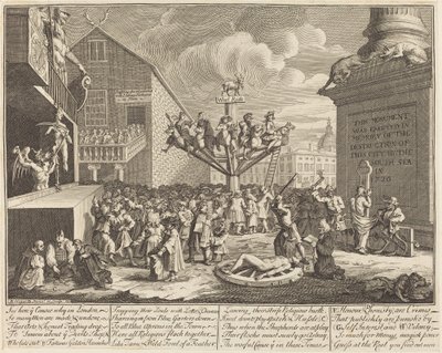 Schemat Morza Południowego autorstwa William Hogarth