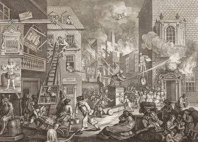 The Times , tablica 1 / Die Zeiten, Blatt 1. 1762 autorstwa William Hogarth