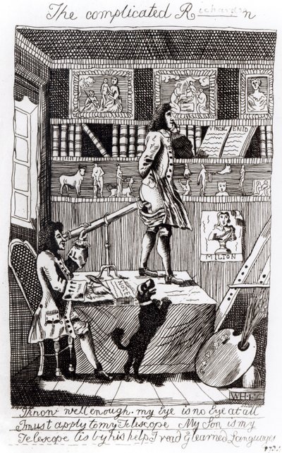 Skomplikowany Richardson, 1724 autorstwa William Hogarth
