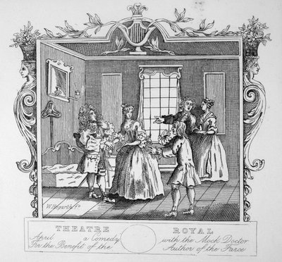 Teatr Królewski autorstwa William Hogarth