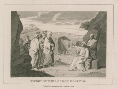 Bilet do Szpitala Londyńskiego autorstwa William Hogarth