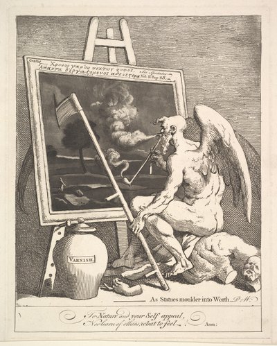 Czas palenia obrazu, ok. godz. 1761. autorstwa William Hogarth