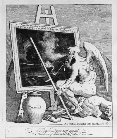 Laikas rūkyti paveikslėlį, 1761 poli autorstwa William Hogarth