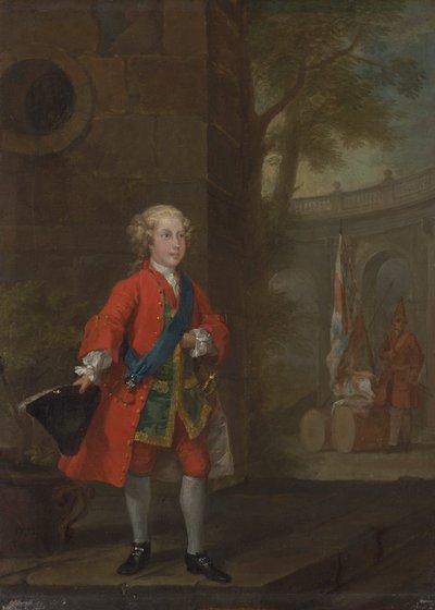 Wilhelm August, książę Cumberland autorstwa William Hogarth