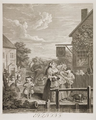 pl: Cztery pory dnia: Wieczór autorstwa William Hogarth