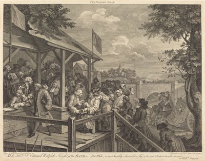 Sondaż autorstwa William Hogarth and Francois Morellon de La Cave