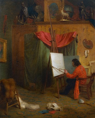 Autoportret w pracowni autorstwa William Holbrook Beard