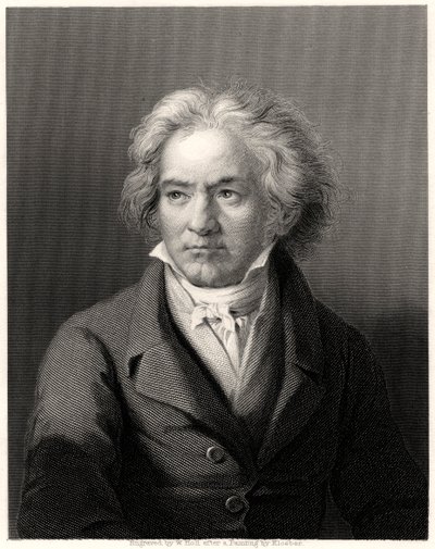 Beethoven, XIX w. autorstwa William Holl