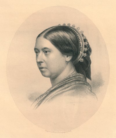 Jej Wysokość Królowa, c. 1860. autorstwa William Holl