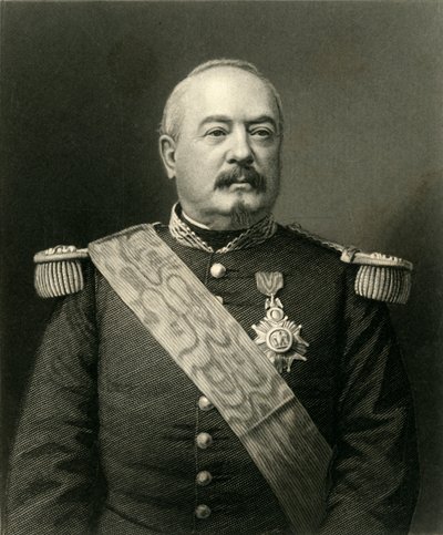 „Marszałek Bazaine”, ok. 1872 r. autorstwa William Holl