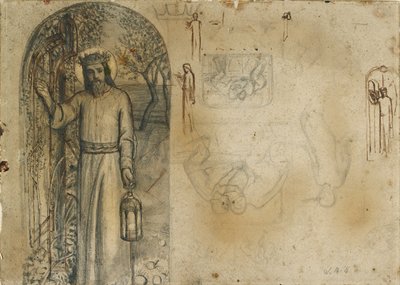 Studia do „Światła Świata”, 1851-1853 autorstwa William Holman Hunt