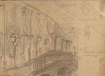Studium London Bridge, 1863 autorstwa William Holman Hunt