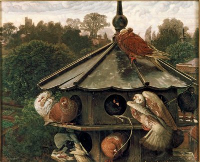 Święto św. Swithina Gołębnik, 1865-1866 autorstwa William Holman Hunt