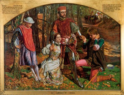 Walentynka ratująca Sylwię z rąk Proteusza, 1851. autorstwa William Holman Hunt