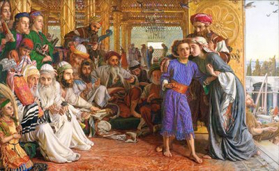 odkrycie Zbawiciela w świątyni autorstwa William Holman Hunt