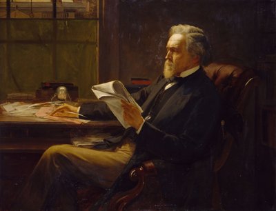 Portret Jerzego Jakuba Holyoake 1817-1906. autorstwa William Holyoake