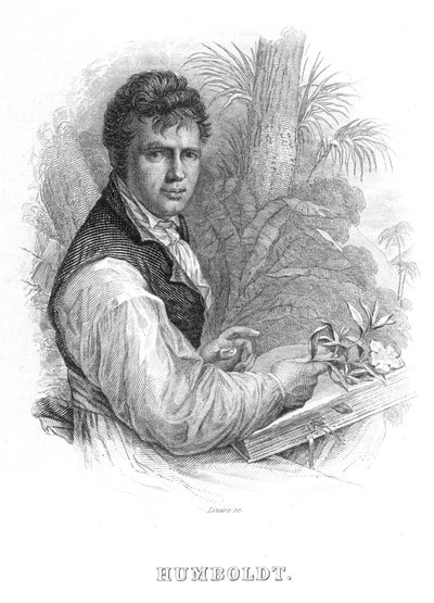 Alexander von Humboldt, niemiecki przyrodnik, c1830 autorstwa William Home Lizars