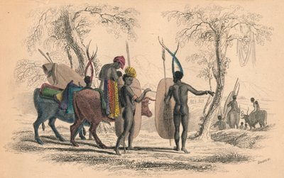Podróżowanie rodziny Kafrarów, ok. 1830. autorstwa William Home Lizars