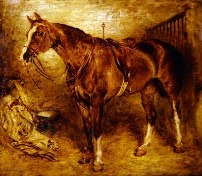 Koń w stajni autorstwa William Huggins