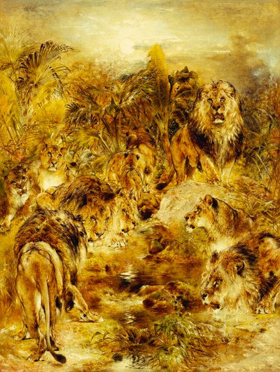 Miejsce do picia, 1878 autorstwa William Huggins