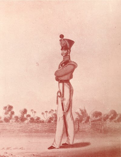 Oficerowie Lekkiej Piechoty Armii Madras, c1837-1843, 1909 autorstwa William Hunsley
