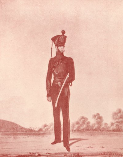 Oficerowie strzelców Armii Madras, c1837-1843, 1909 autorstwa William Hunsley