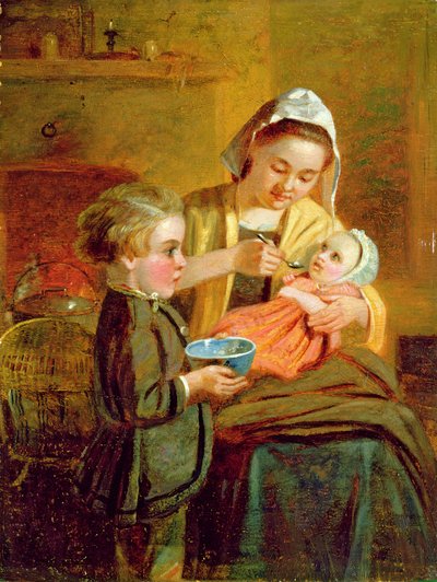 Karmienie dziecka autorstwa William I Bromley