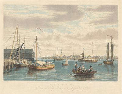 Boston: z Ship House na zachodnim krańcu stoczni marynarki wojennej autorstwa William James Bennett