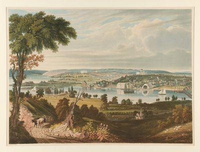 Miasto Waszyngton widziane zza stoczni marynarki wojennej autorstwa William James Bennett