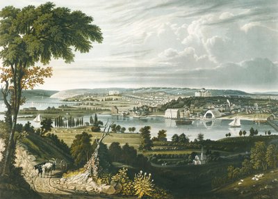Miasto Waszyngton spoza Navy Yard autorstwa William James Bennett
