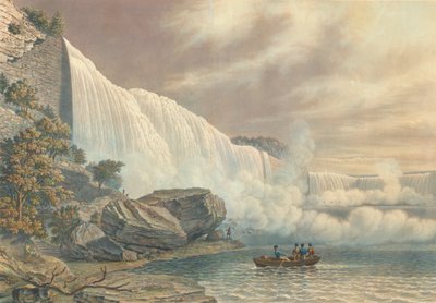 Wodospad Niagara od strony amerykańskiej, opublikowany w 1840 r. autorstwa William James Bennett
