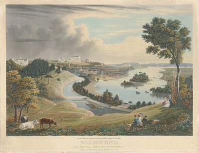 Richmond: Ze wzgórza nad wodociągami autorstwa William James Bennett after George Cooke