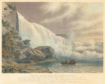 Wodospad Niagara od strony amerykańskiej autorstwa William James Bennett after John Robert Murray