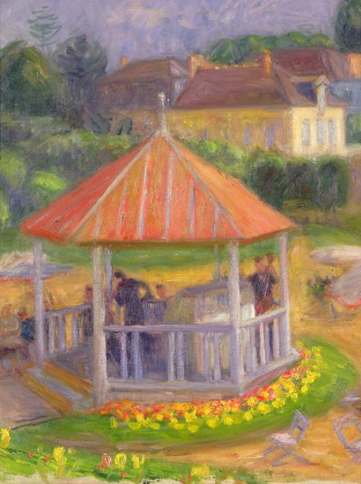 Bandstand (olej na płótnie na płycie) autorstwa William James Glackens