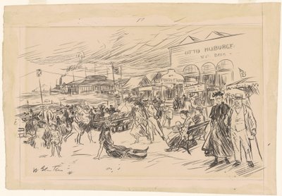 Promenada na Coney Island autorstwa William James Glackens