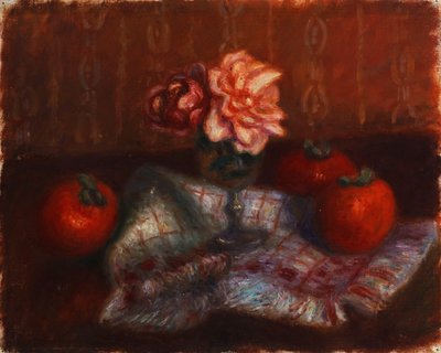 Róże i persymony autorstwa William James Glackens