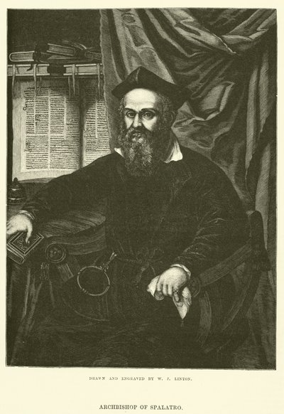 Arcybiskup Spalatro autorstwa William James Linton